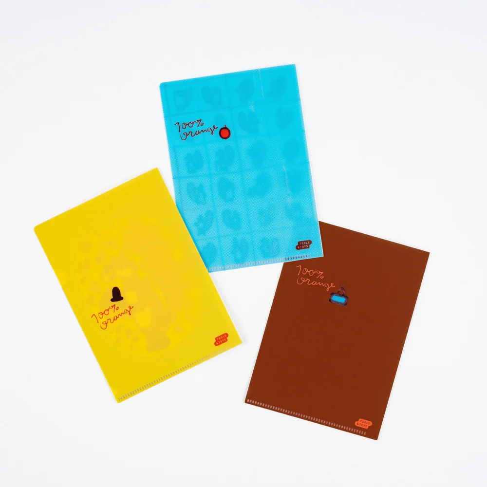 100%ORANGE: Hobonichi Folder Set of 3 for A6 Size (Squirrel's Moving Day) - Image 2