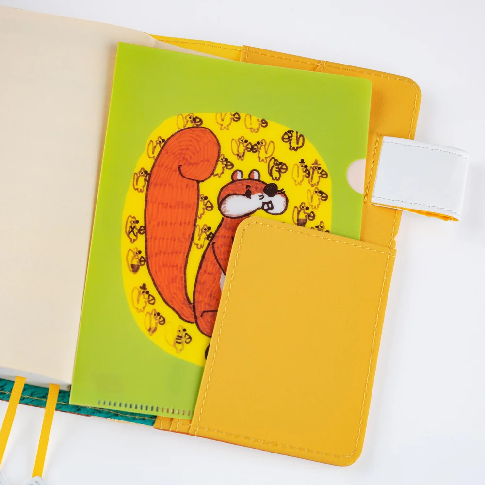 100%ORANGE: Hobonichi Folder Set of 3 for A6 Size (Squirrel's Moving Day) - Image 3