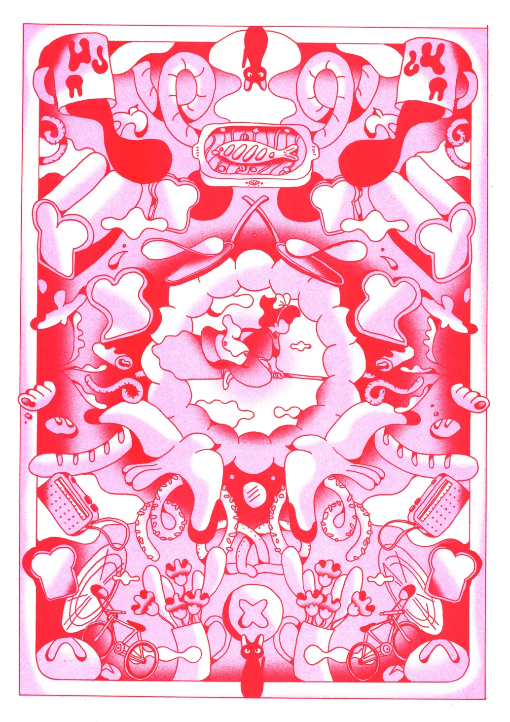 A3 Poster - Agathe Bruguière x Miyazaki - Kiki the Little Witch