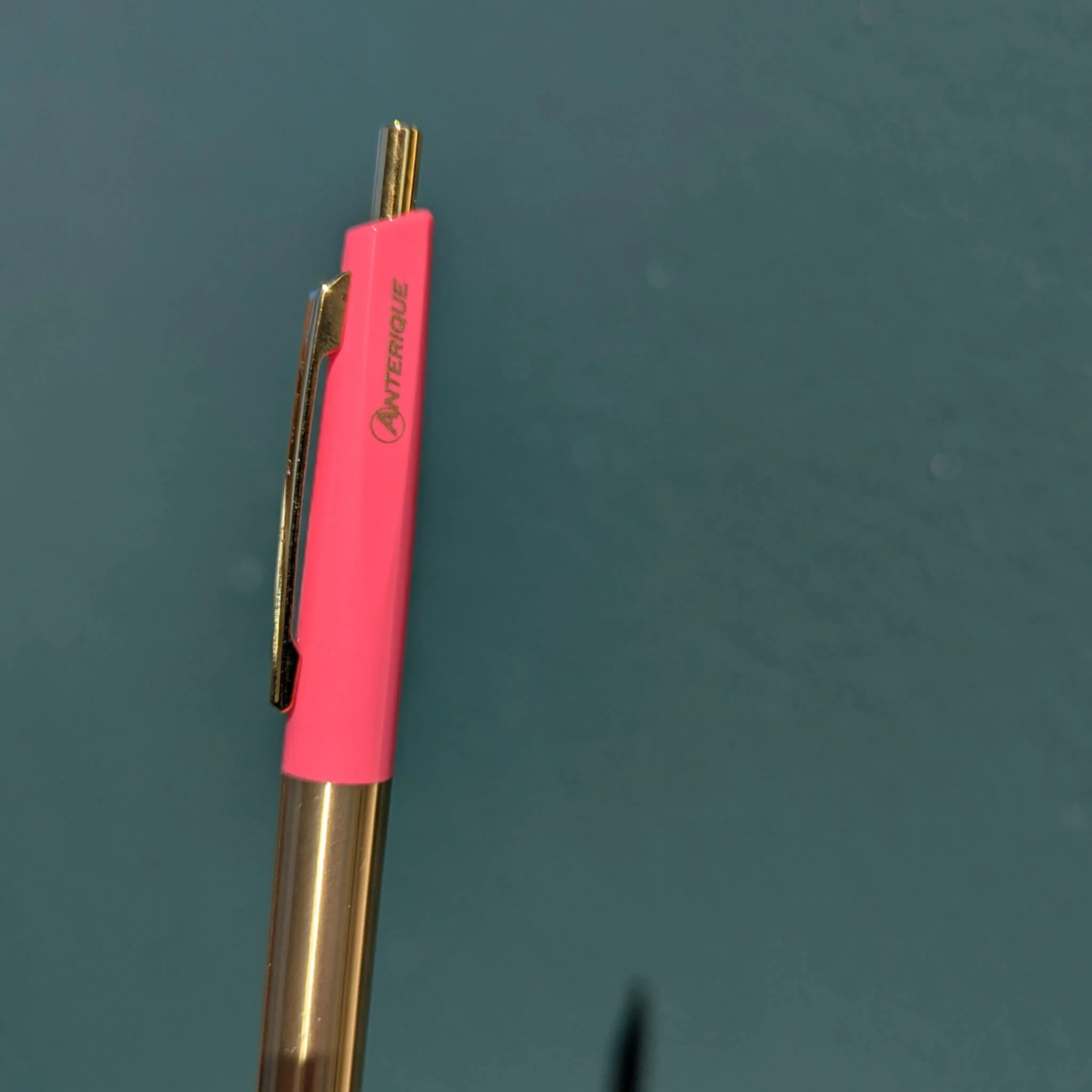 Anterique BP2 Brass 0.5mm Ballpoint Pen Cherry Pink - Image 3