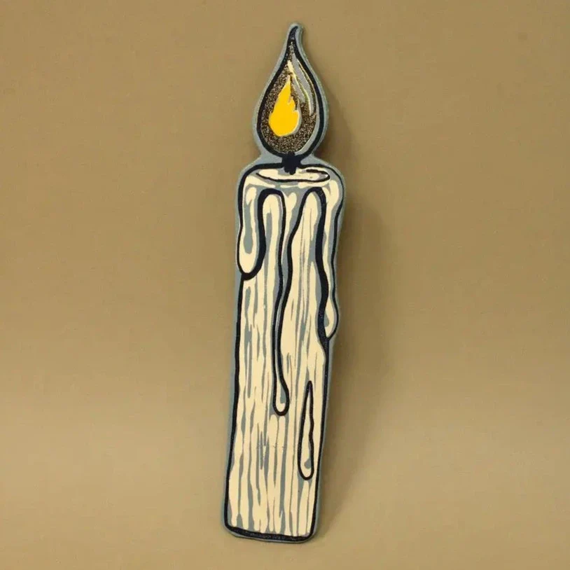 Candle Leather Bookmark