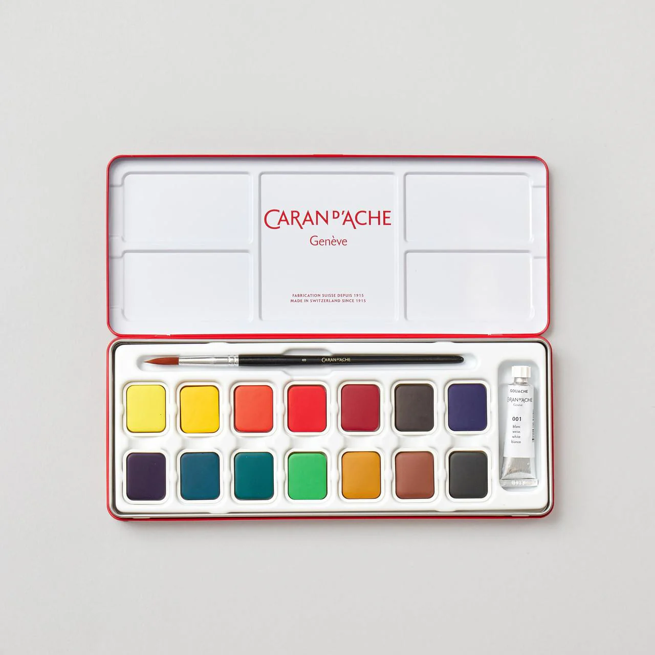 Caran d'Ache Gouache Studio 15 Colour Tin Set - Image 2