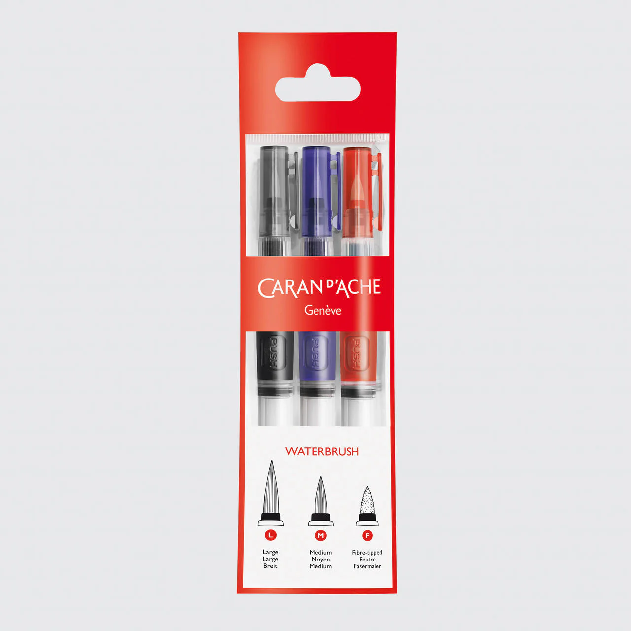 Caran d'Ache Water Brushes Set of 3 - Image 5