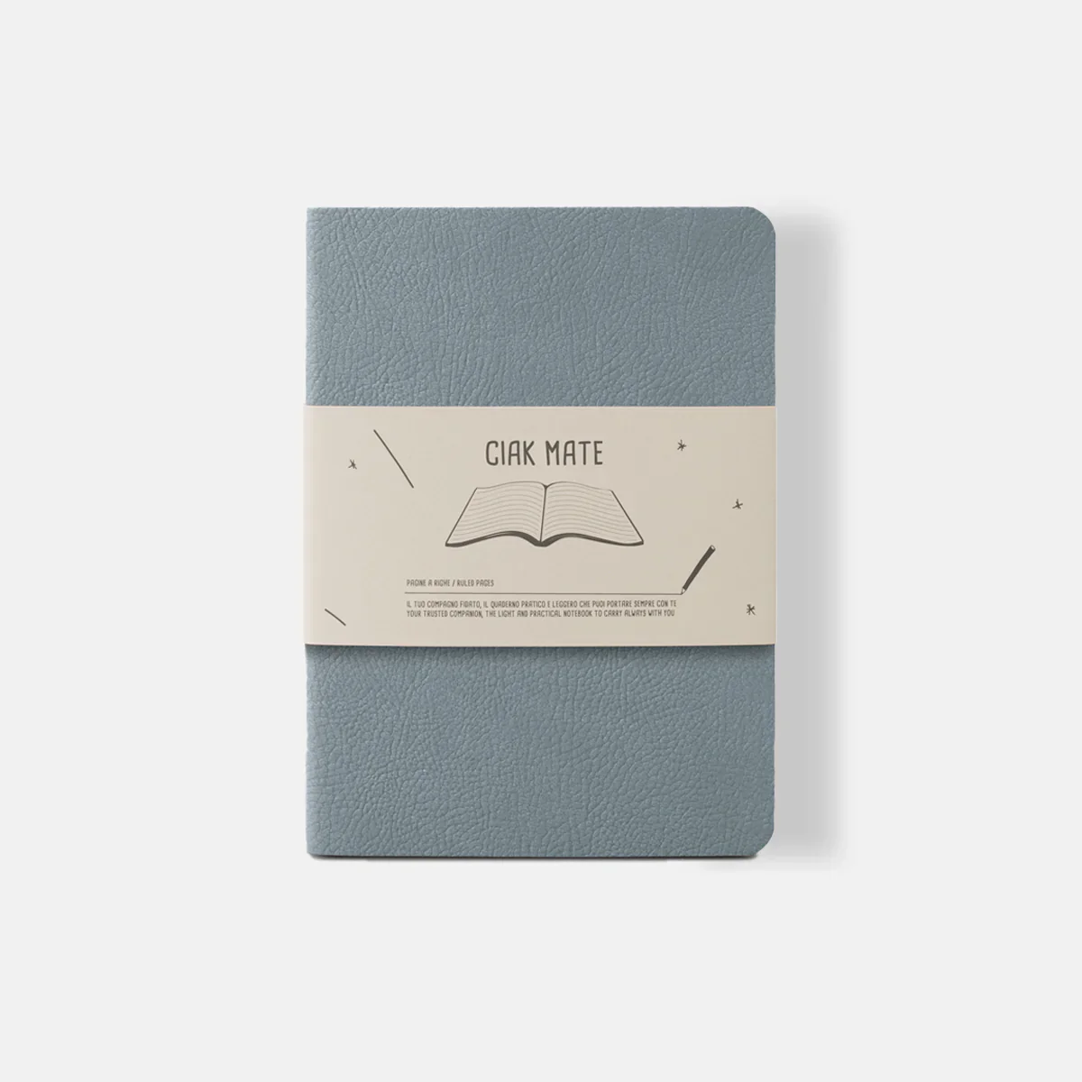 Ciak Mate Soft Cover Vegan Leather A5 Lined Notebook - Image 4
