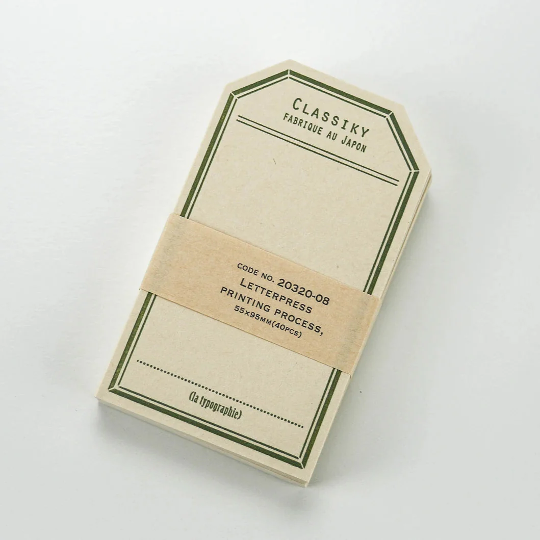 Classiky Letterpress Label Cards - Sets of 40 - Image 4