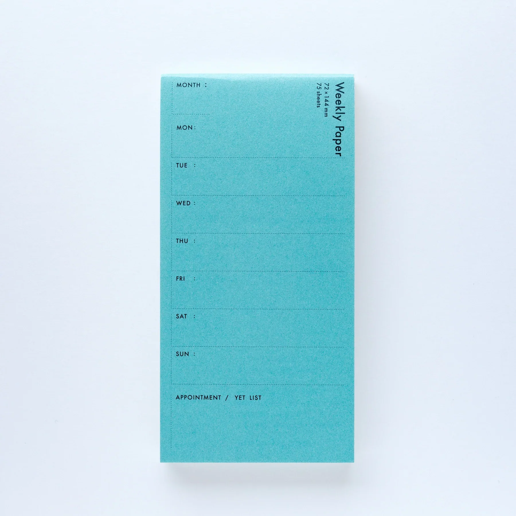 Classiky Weekly Planner Pad