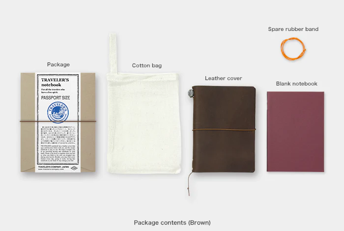 Traveler's Company Notebook Passport Size Dark Brown - Image 8