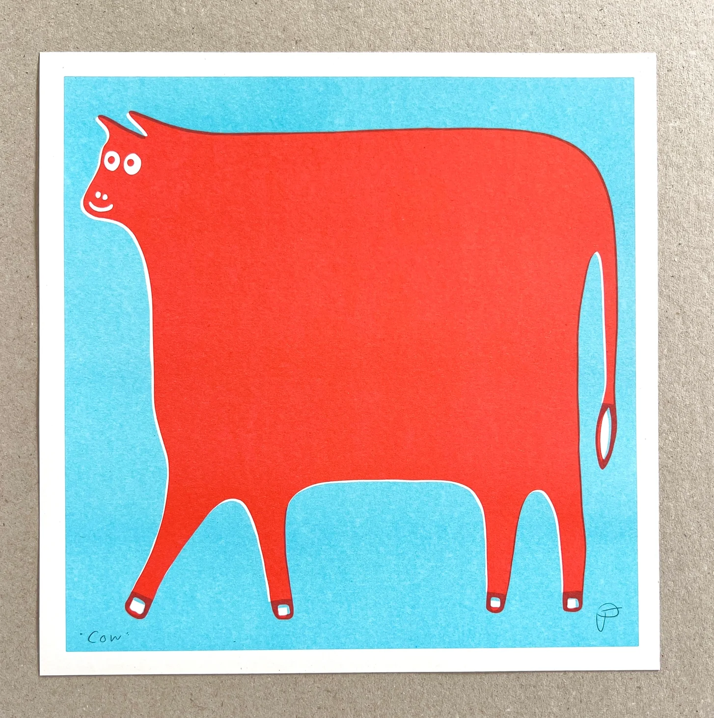 "Cow" Art Print