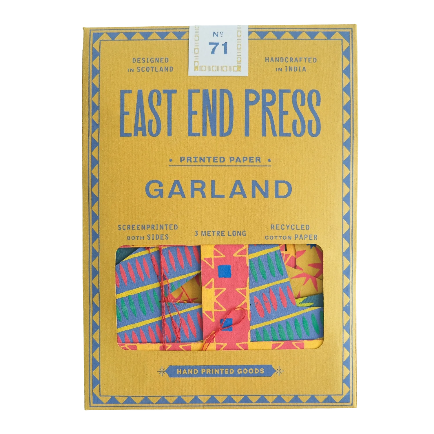 East End Press Bright Happy Birthday Garland - Image 2