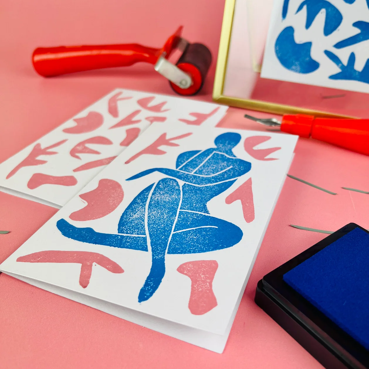 Edinburgh Craft Club Matisse Inspired Lino Print Kit - Image 2