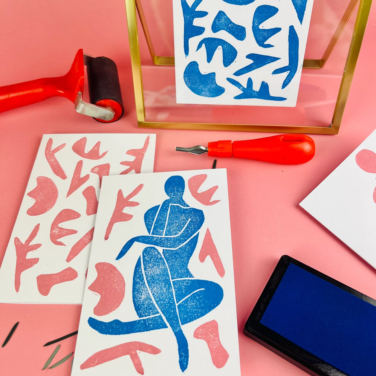 Edinburgh Craft Club Matisse Inspired Lino Print Kit - Image 3