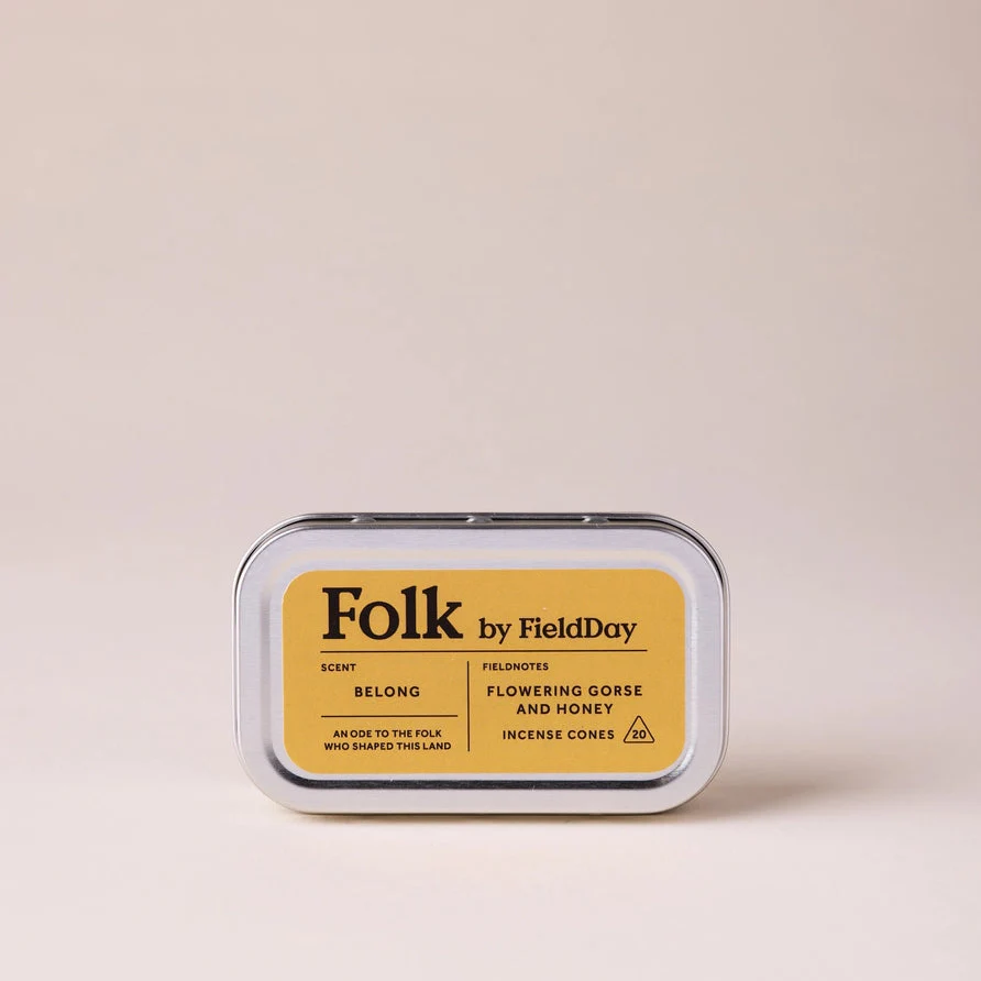 FieldDay Belong Folk Tin of Incense Cones - Flowering Gorse and Honey - Image 3