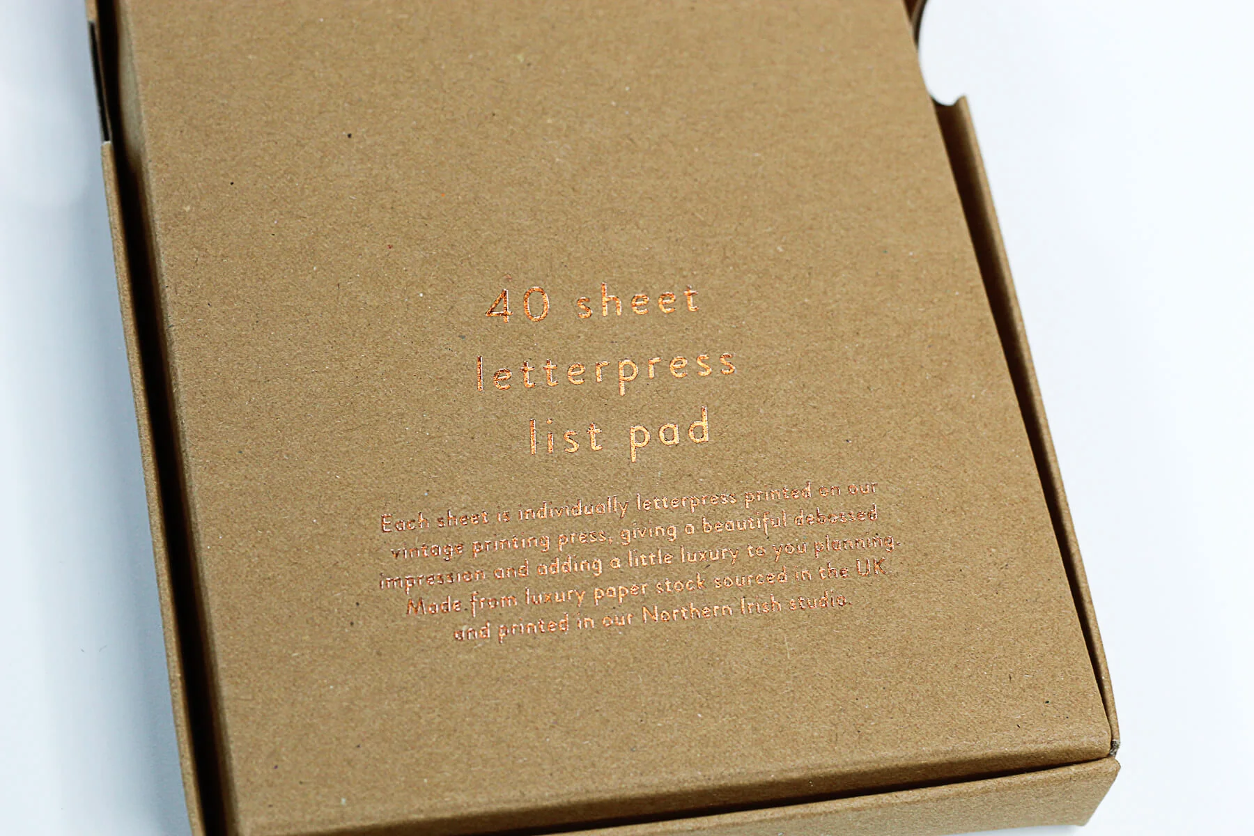 Hunter Paper Co For The Love Of Lists Letterpress List Pad - Image 3