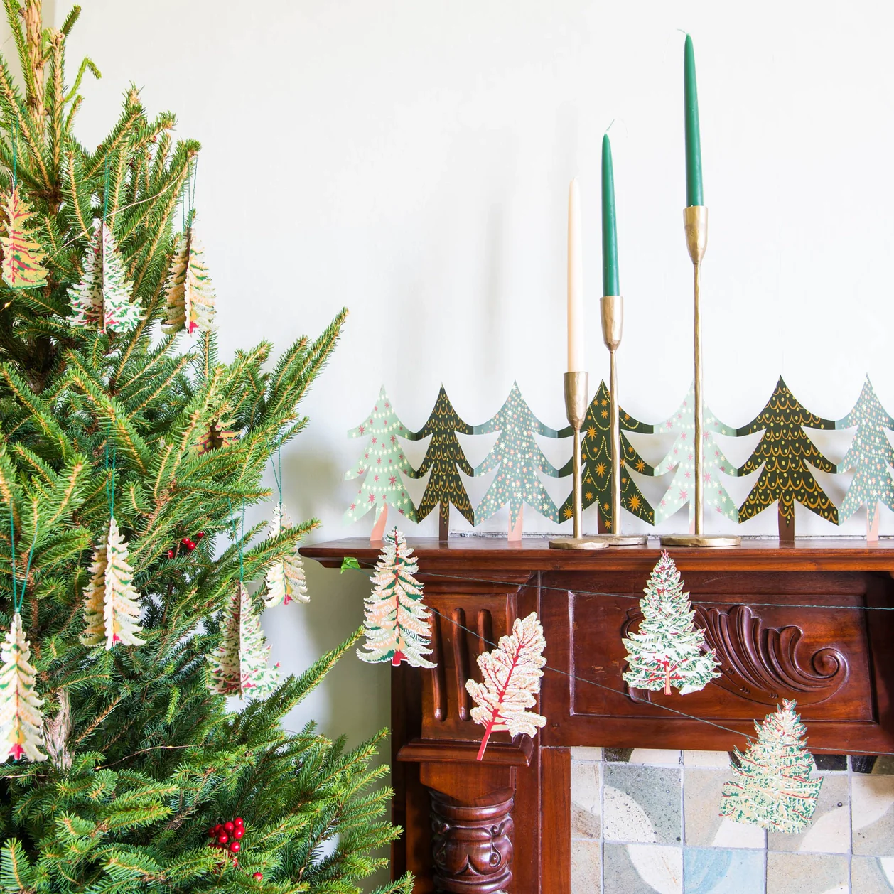East End Press Christmas Forest Tree Garland - Image 5