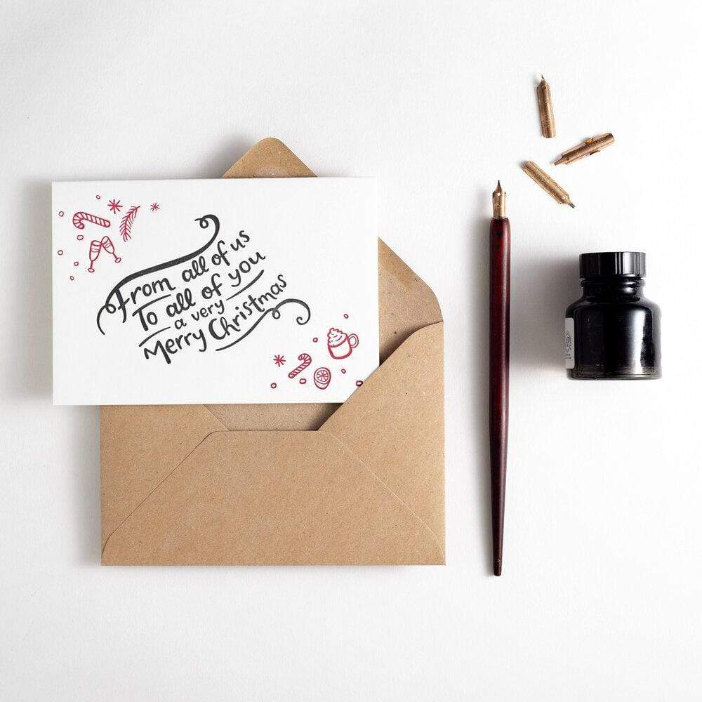 From All Of Us Letterpress Christmas Card