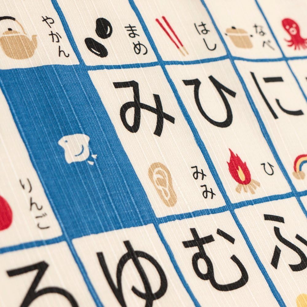 HAMAMONYO Furoshiki Wrapping Cloth - Hiragana - Image 3