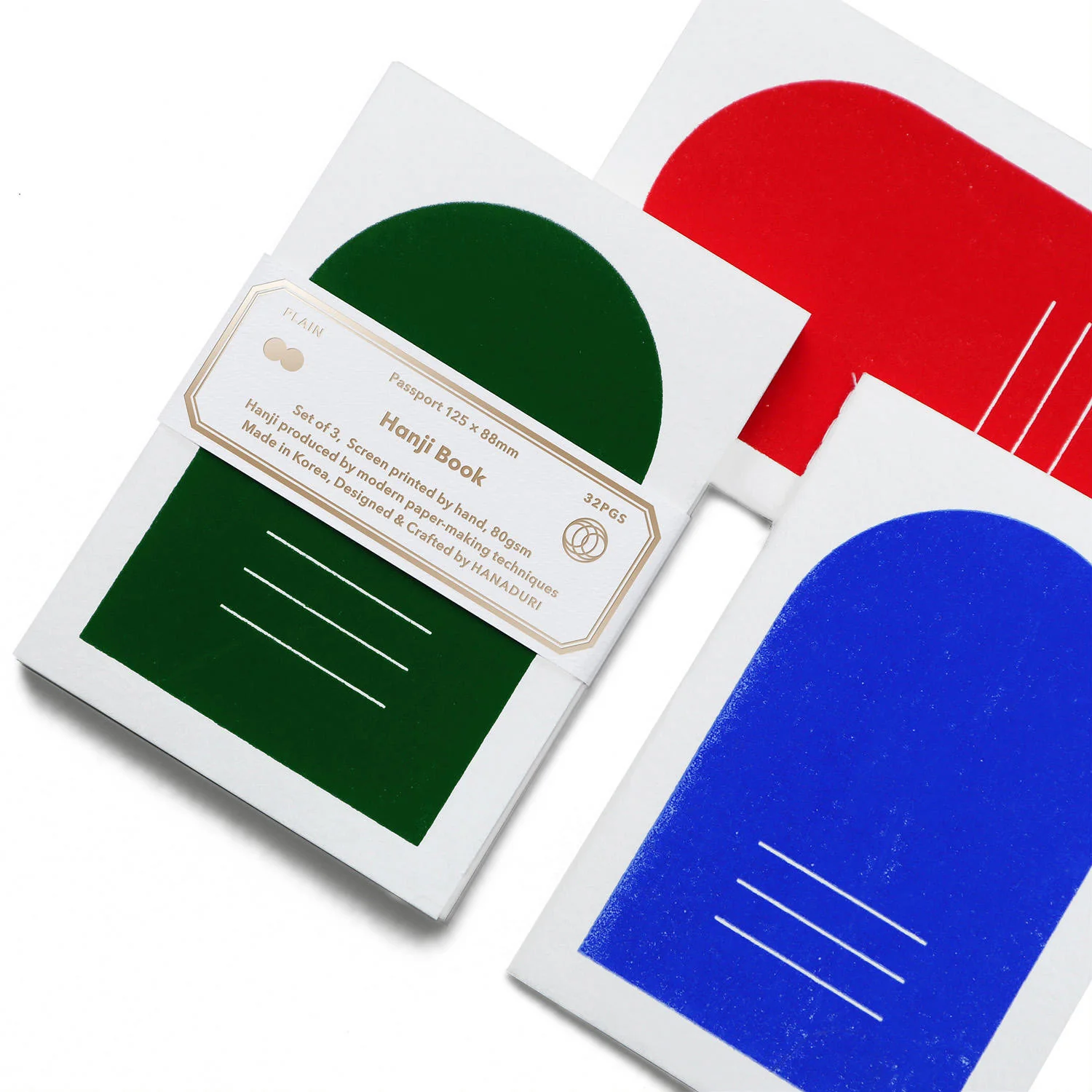 Hanaduri Hanji Paper Notebook Small Notebooks Set of 3 - Image 2