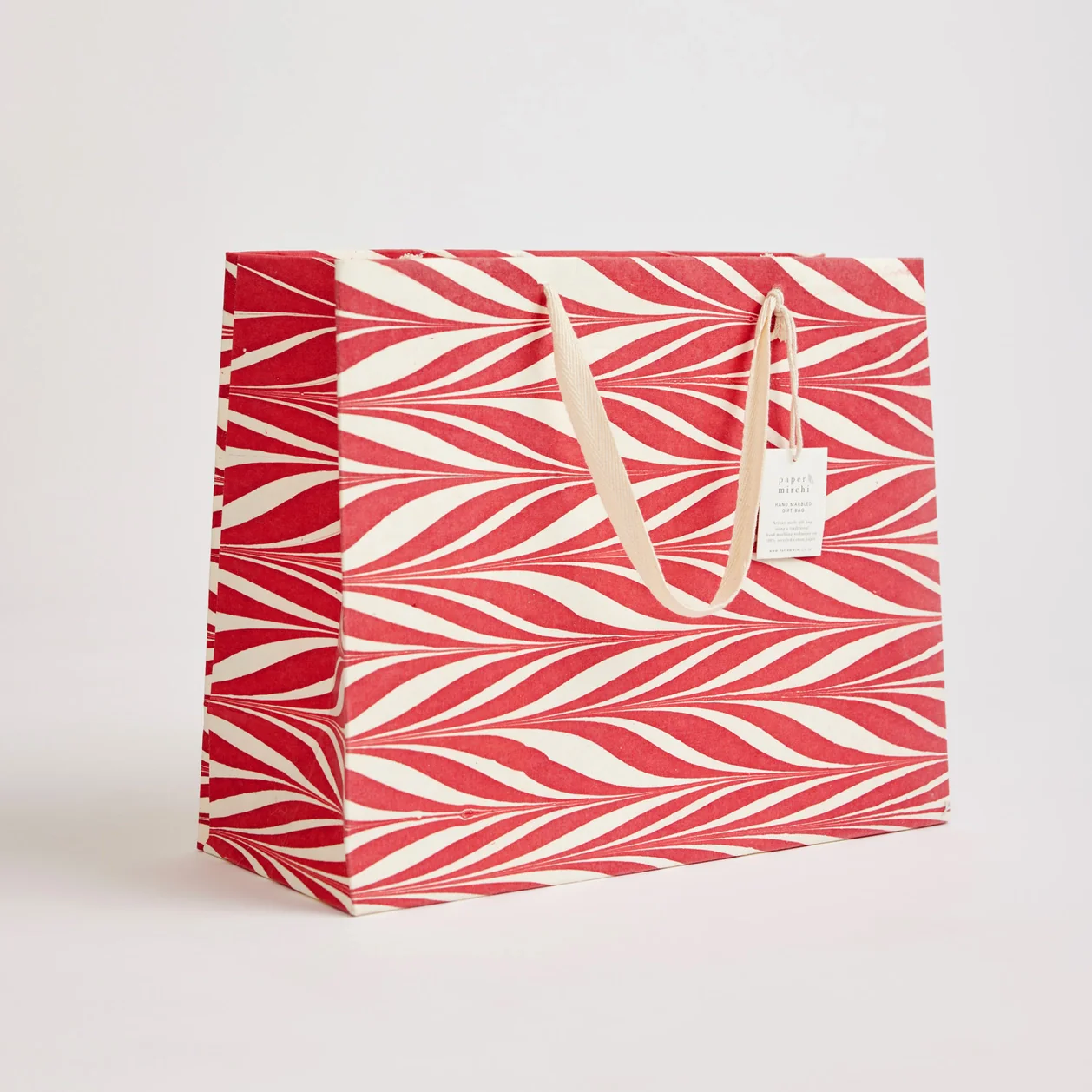 Hand Marbled Glitz Large Gift Bag - Image 6