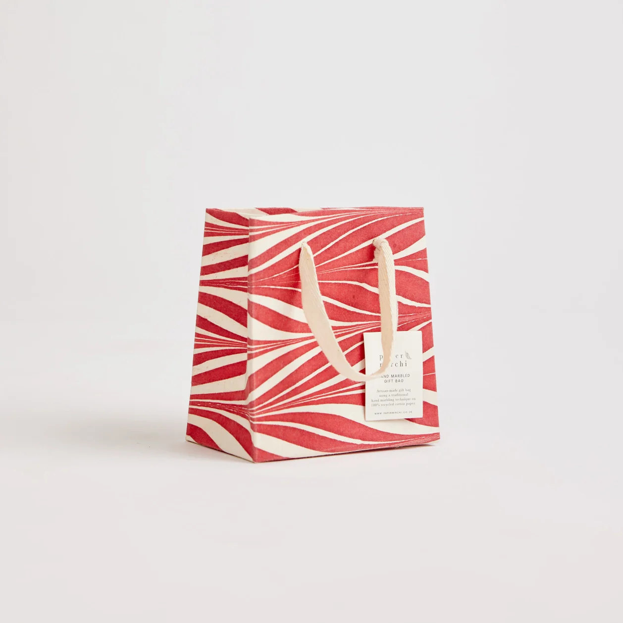 Hand Marbled Glitz Small Gift Bag - Image 6