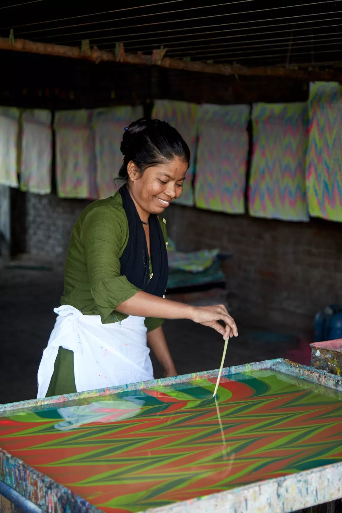 Hand Marbled Neon Small Gift Bags - Image 4