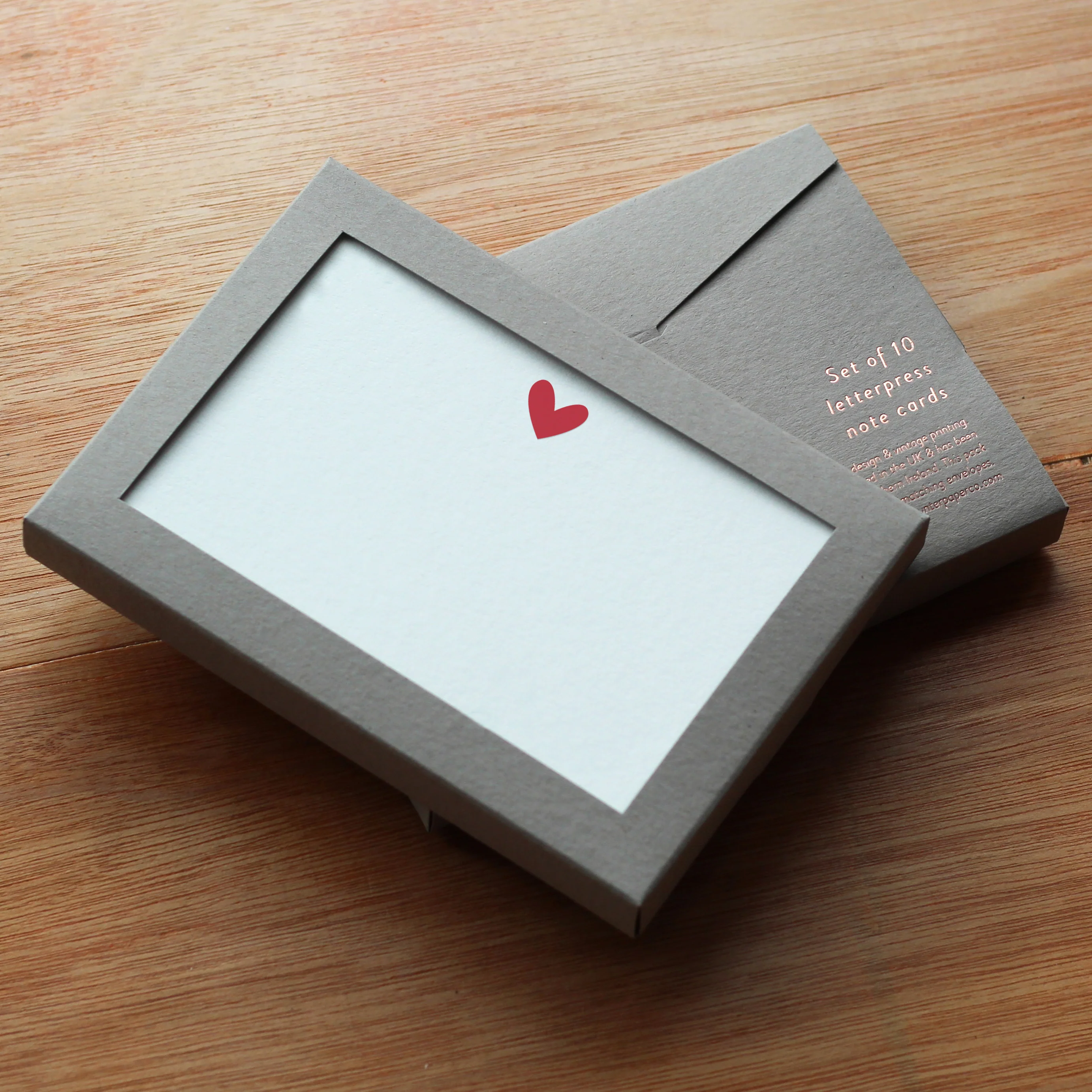 Heart Set of 10 Notecards - Image 2