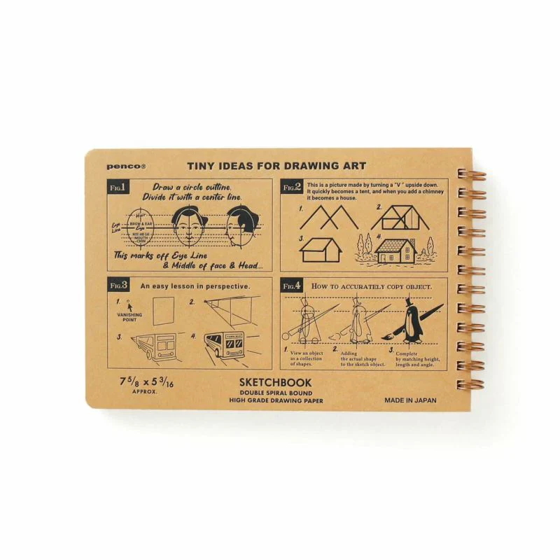 Hightode Penco B6 Landscape Spiral Bound Sketchbook - Image 6