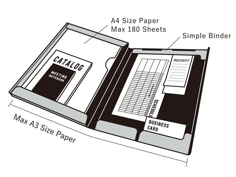 Himojimoji Worker's A4 Document Box - Image 6