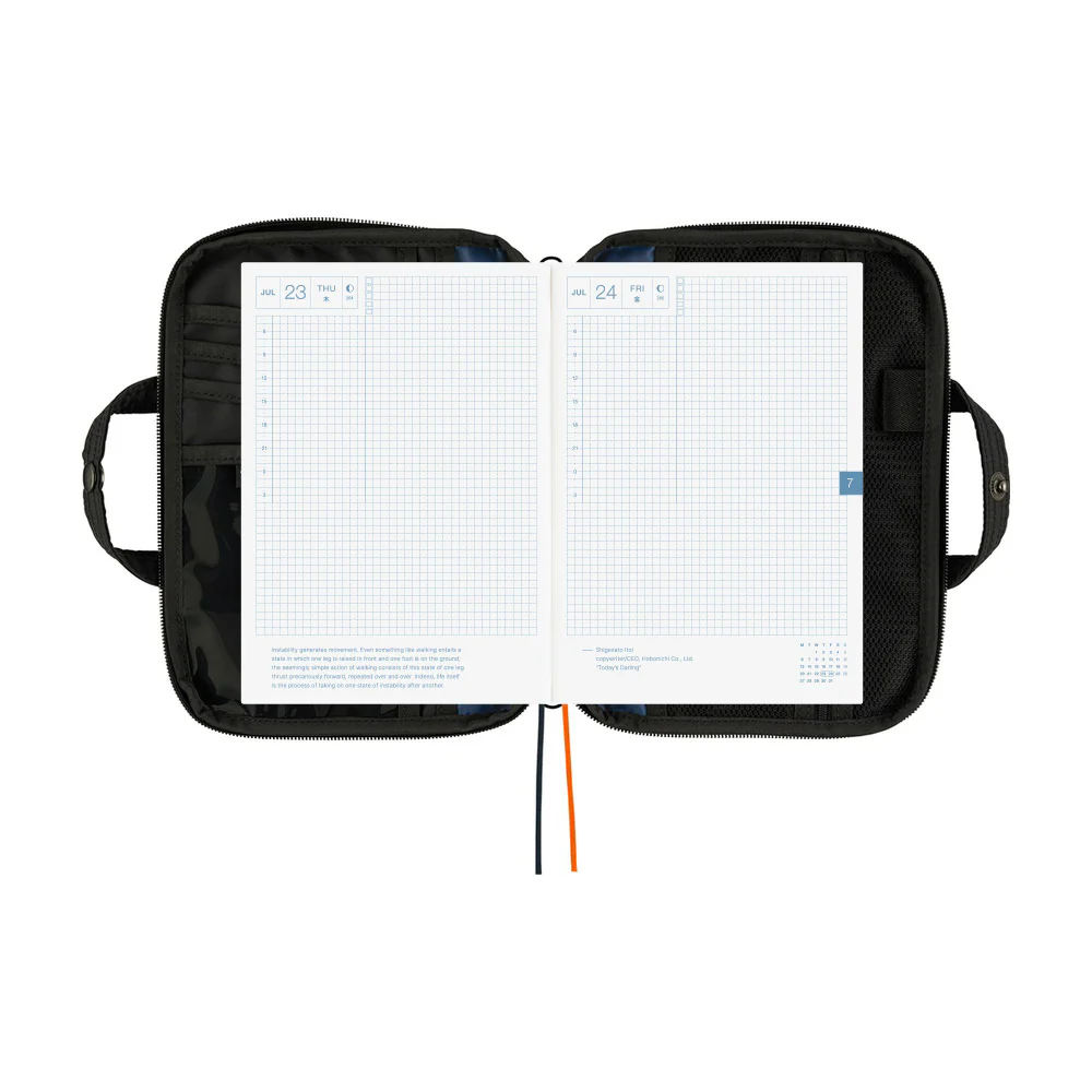 Hobonichi A5 Cover - POTR: Stroll (Black) - Image 3