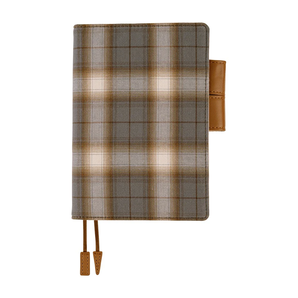 Hobonichi A6 Cover - Shirt Fabric: Foggy Plaid