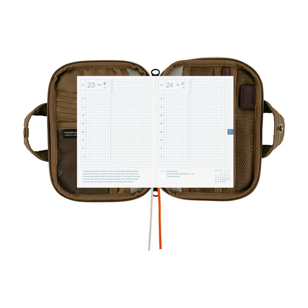 Hobonichi A6 Cover - POTR: Stroll (Light Brown) - Image 3