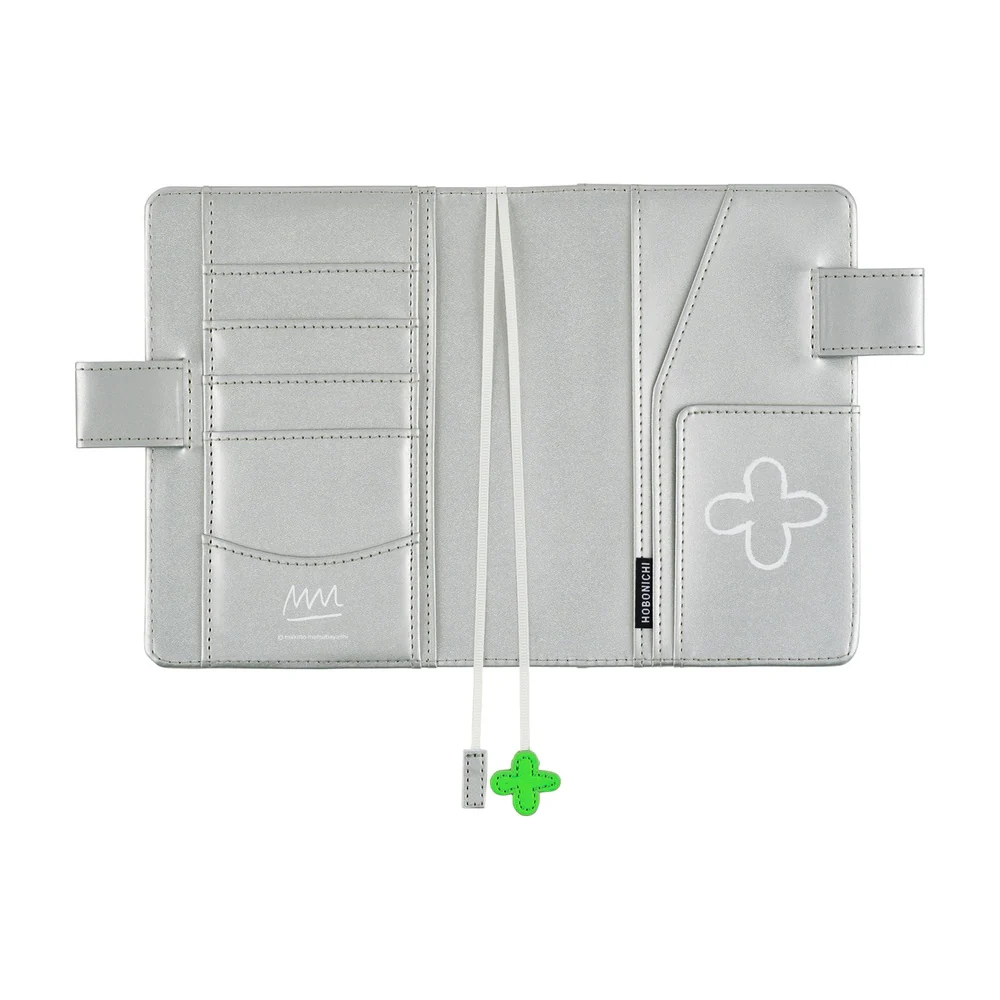 Hobonichi A6 Cover - Makoto Matsubayashi: Silver Flowers - Image 2