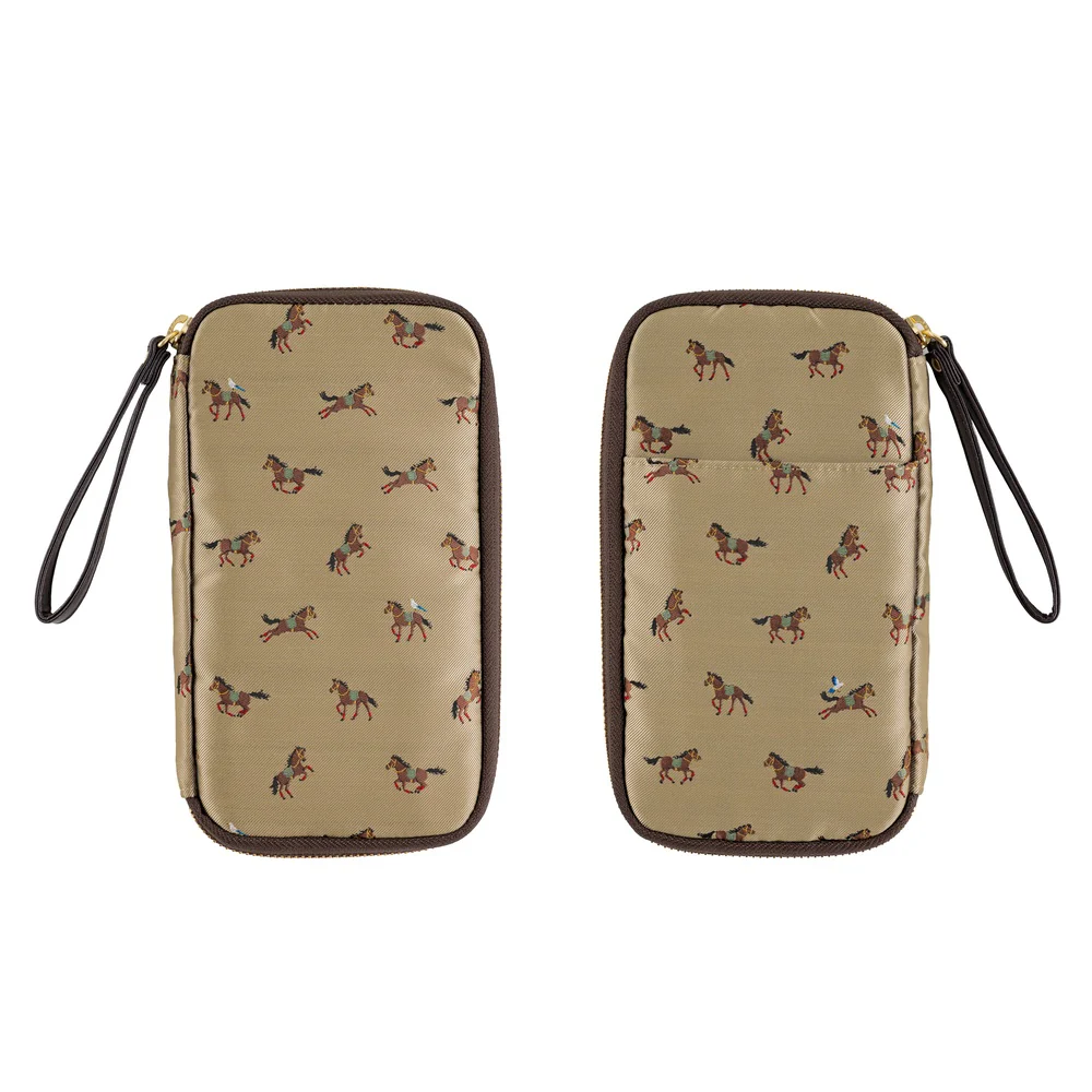 Hobonichi Small Drawer Pouch (Bow & Tie: Galloping Horses) - Image 3
