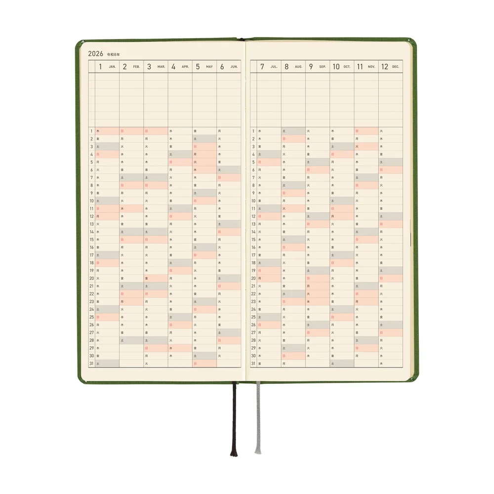 Hobonichi Weeks Colours: Antique Green - April 2026 Start - Image 7