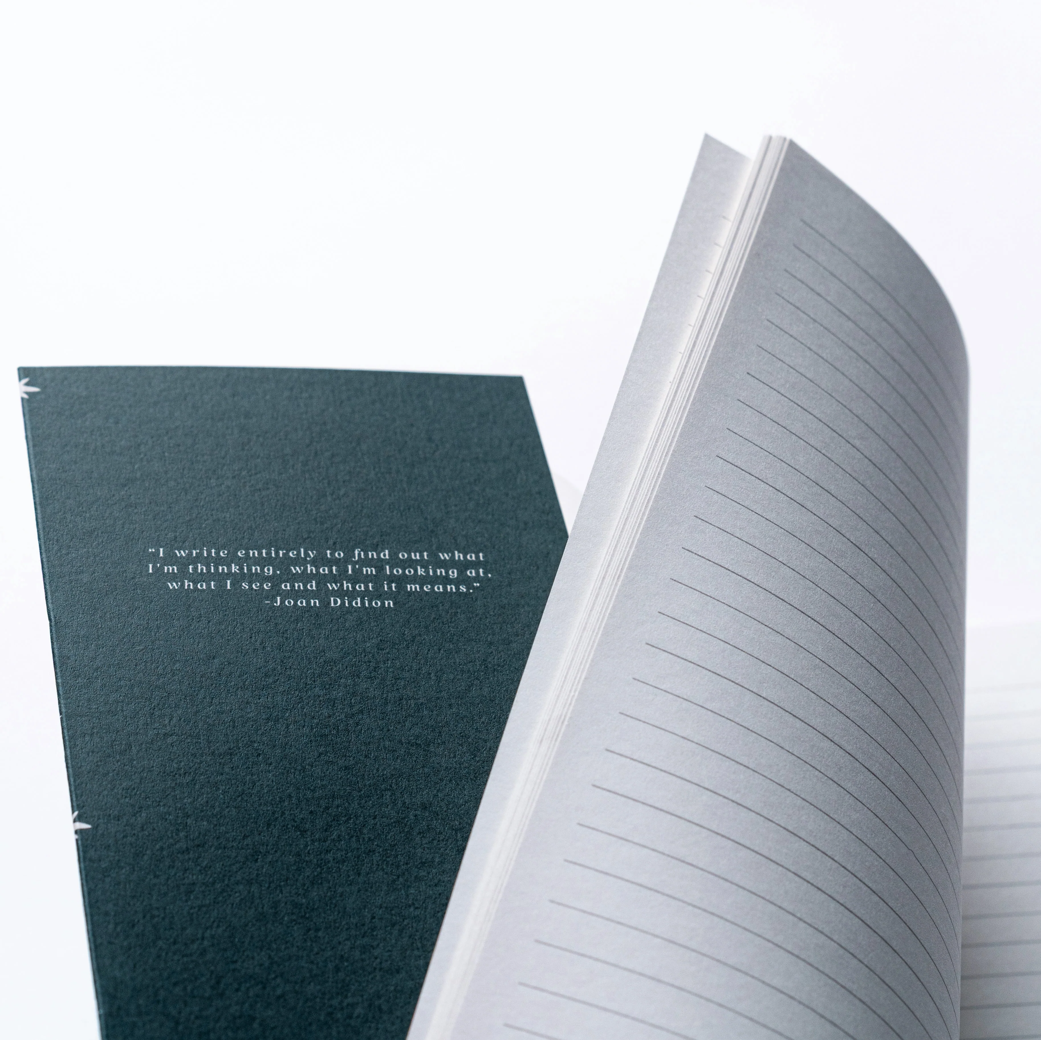 Hunter Paper Co. Teal Stars A5 Lined Notebook - Image 2