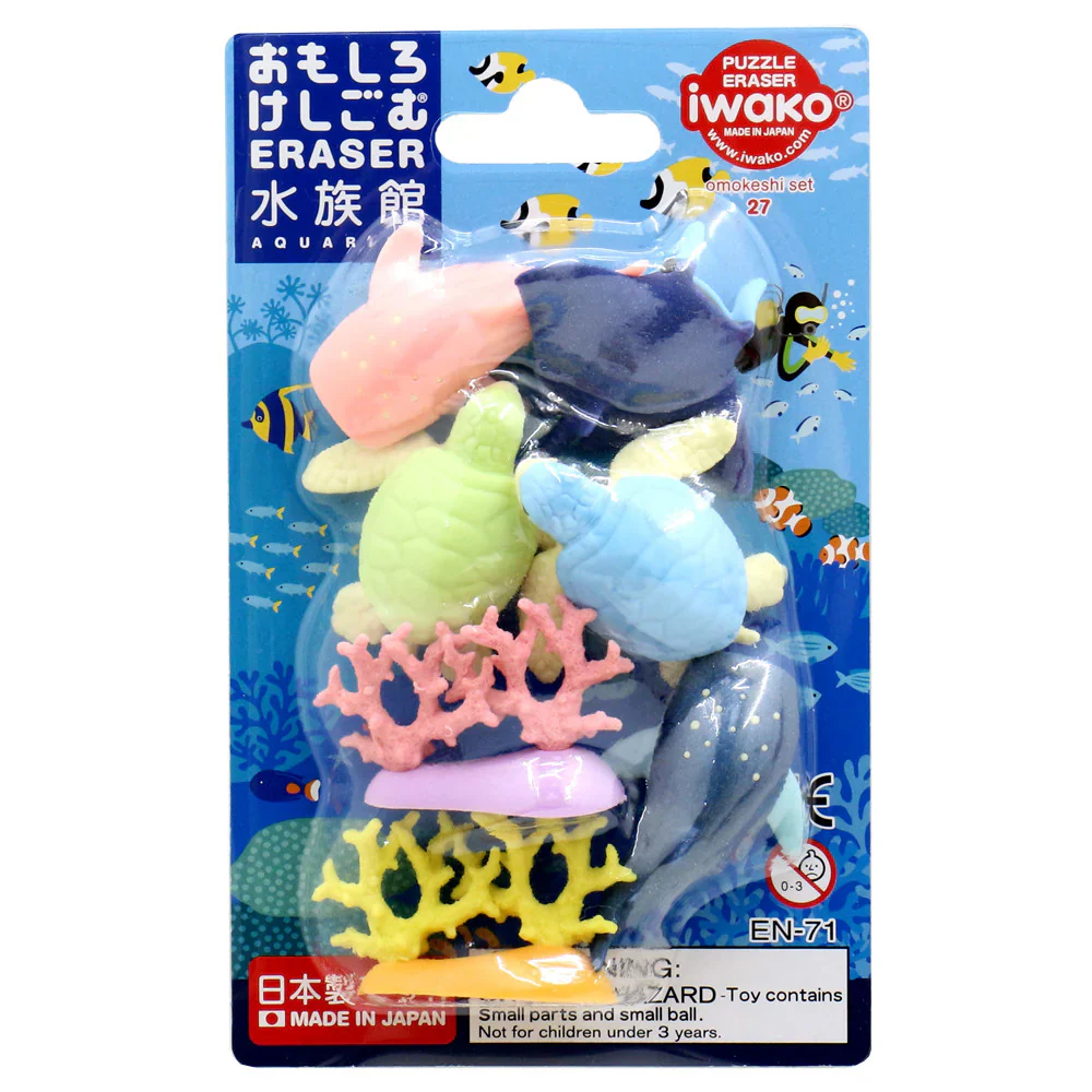 Iwako Puzzle Erasers - Aquarium Set