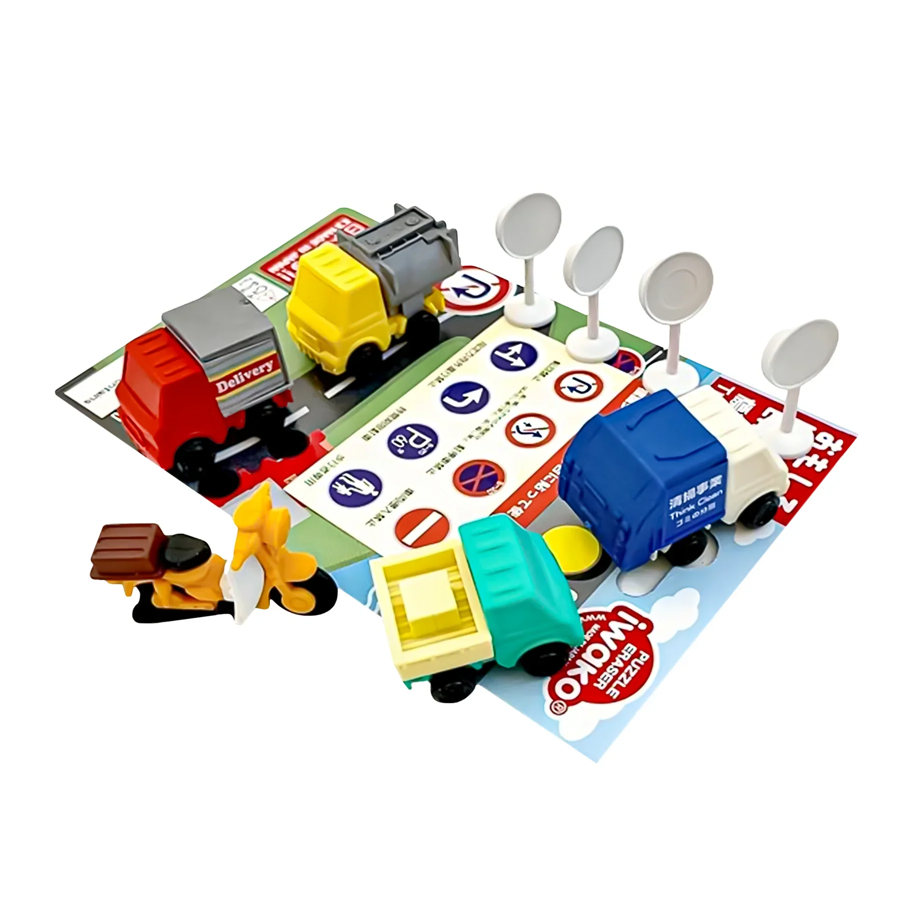 Iwako Puzzle Erasers - Traffic Signs Set - Image 2
