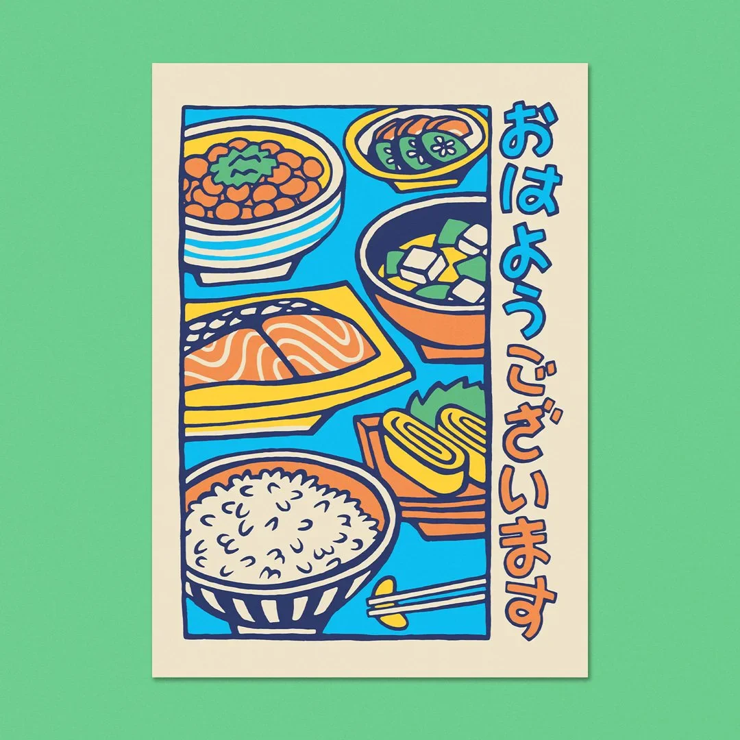 "Japanese Breakfast" A6 Postcard