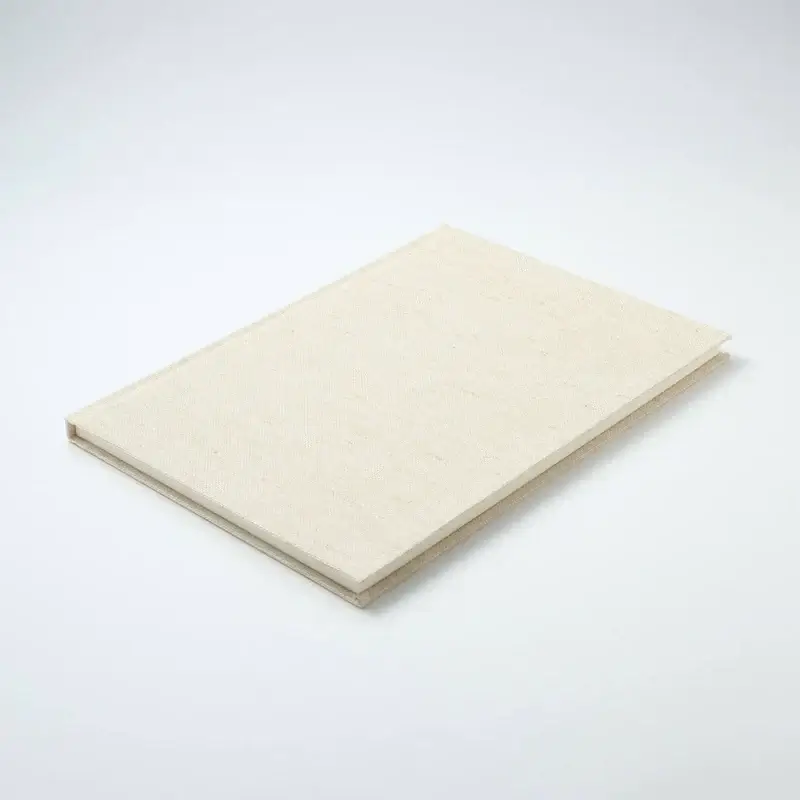Kakimori A5 Clothbound Hardback Grid Notebook Beige - Image 3