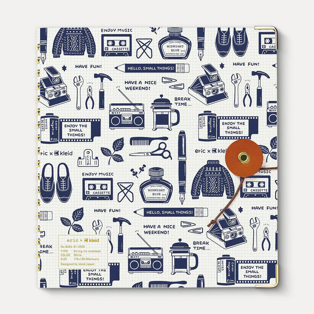Kleid x Eric String Tie Square Notebook
