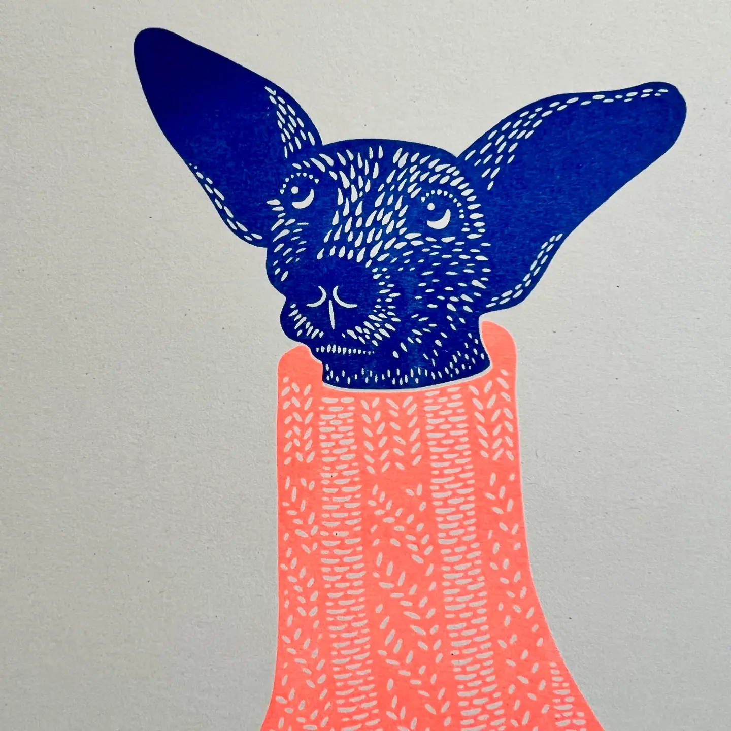 Knit Picker Dog in Jumper Print - Image 2