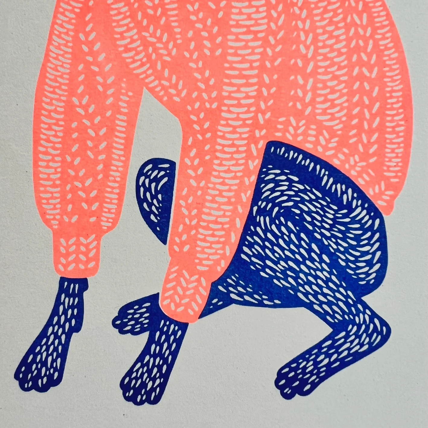 Knit Picker Dog in Jumper Print - Image 3