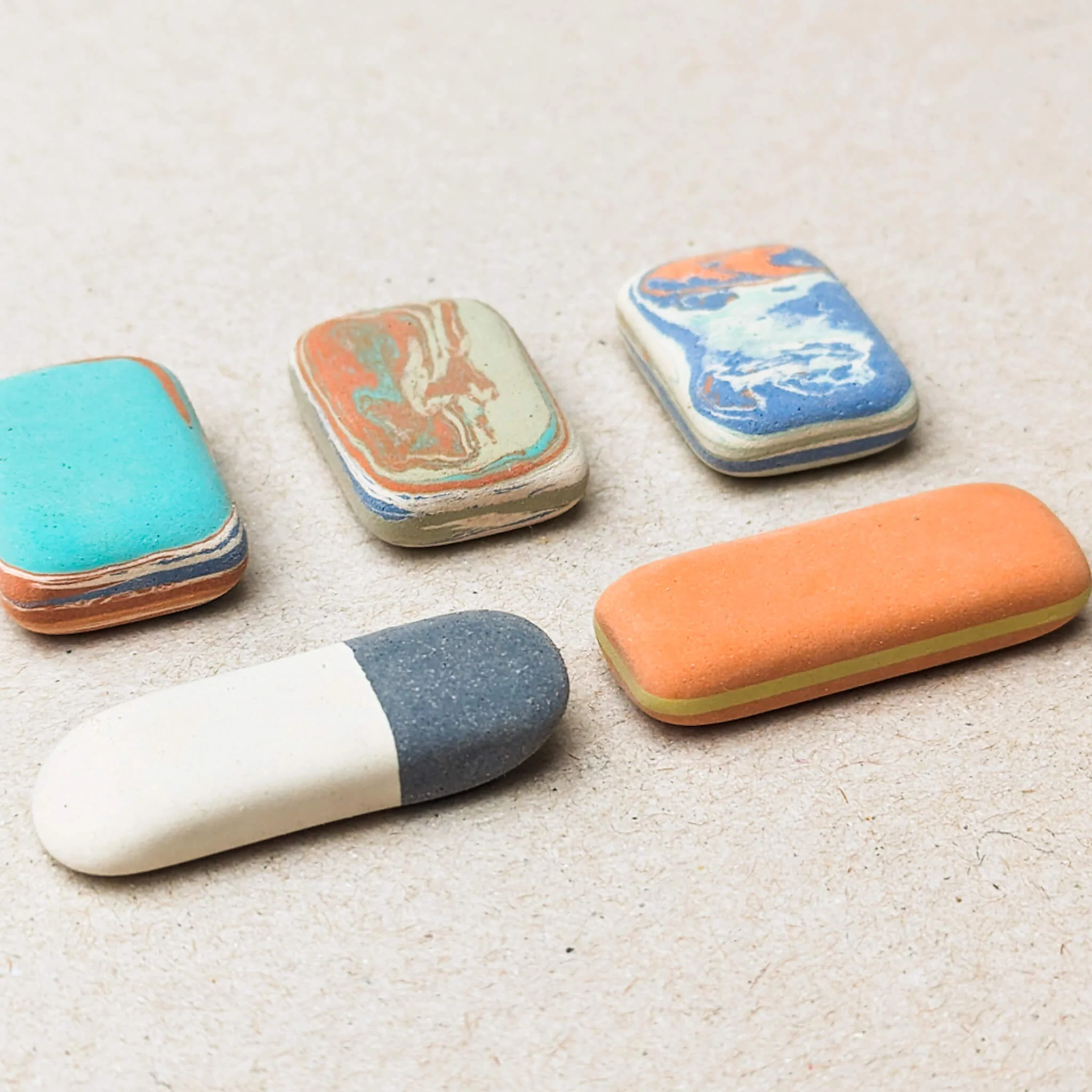 Koh-I-Noor Pebble Erasers - Pack of 9 - Image 2
