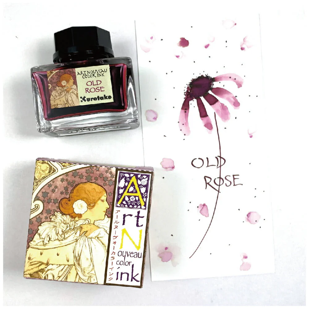 Kuretake Art Nouveau Colour Fountain Pen Ink 20ml Bottles - Image 4