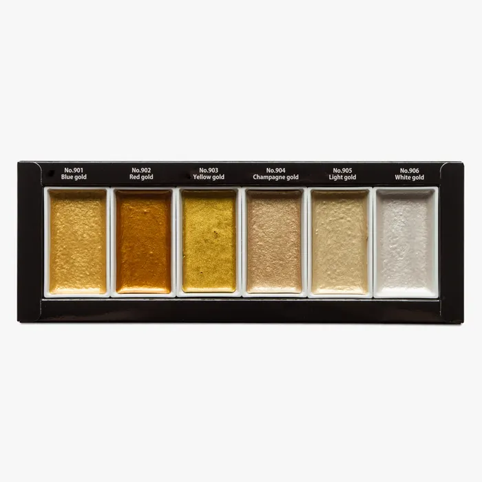 Kuretake : Gansai Tambi Set of 6 Starry Colours - Image 3