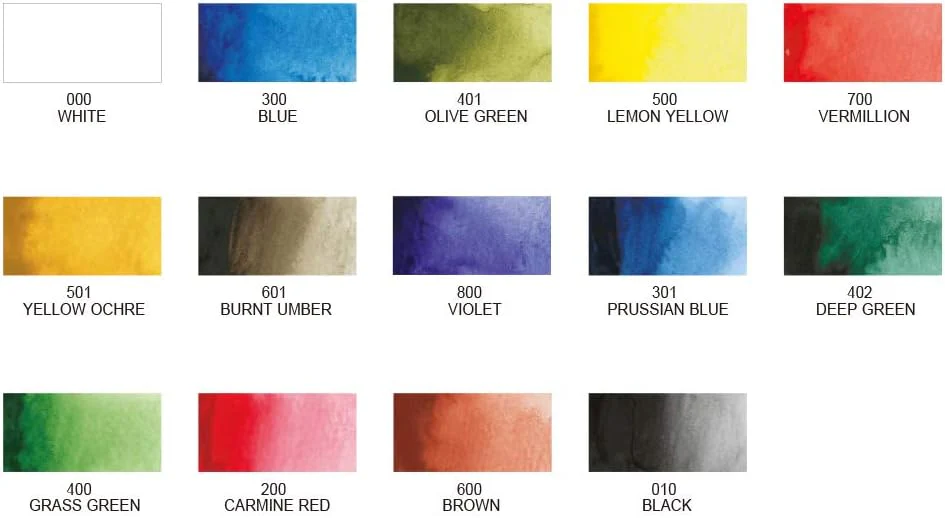 Kuretake Transparent Watercolour Set - Image 2