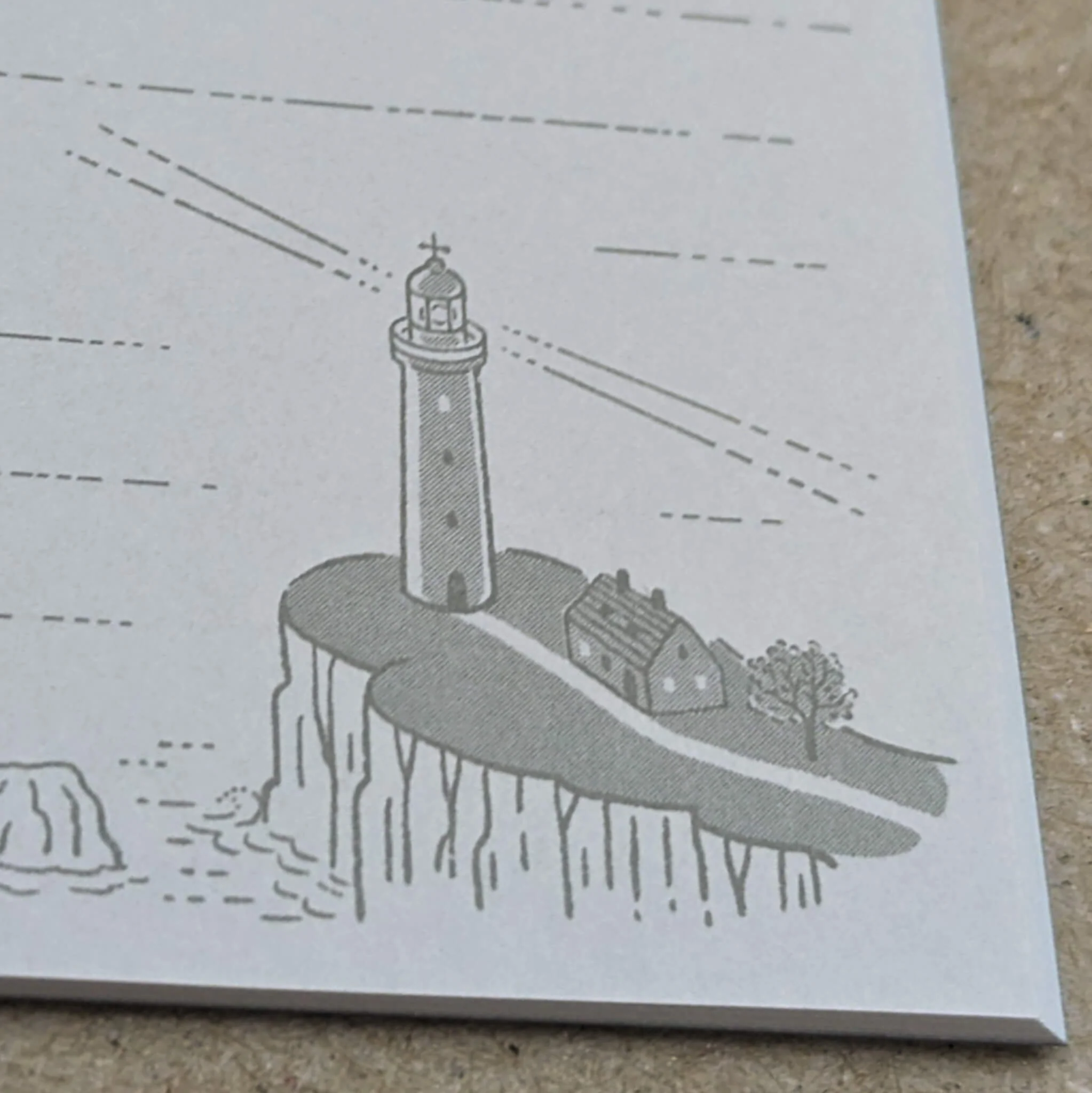 Kyupodo Todai Lighthouse Notebook Night - Slim A5 - Image 4