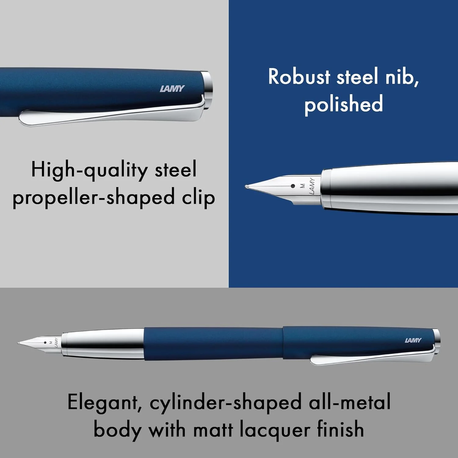 Lamy Studio Fountain Pen Imperial Blue - Image 3