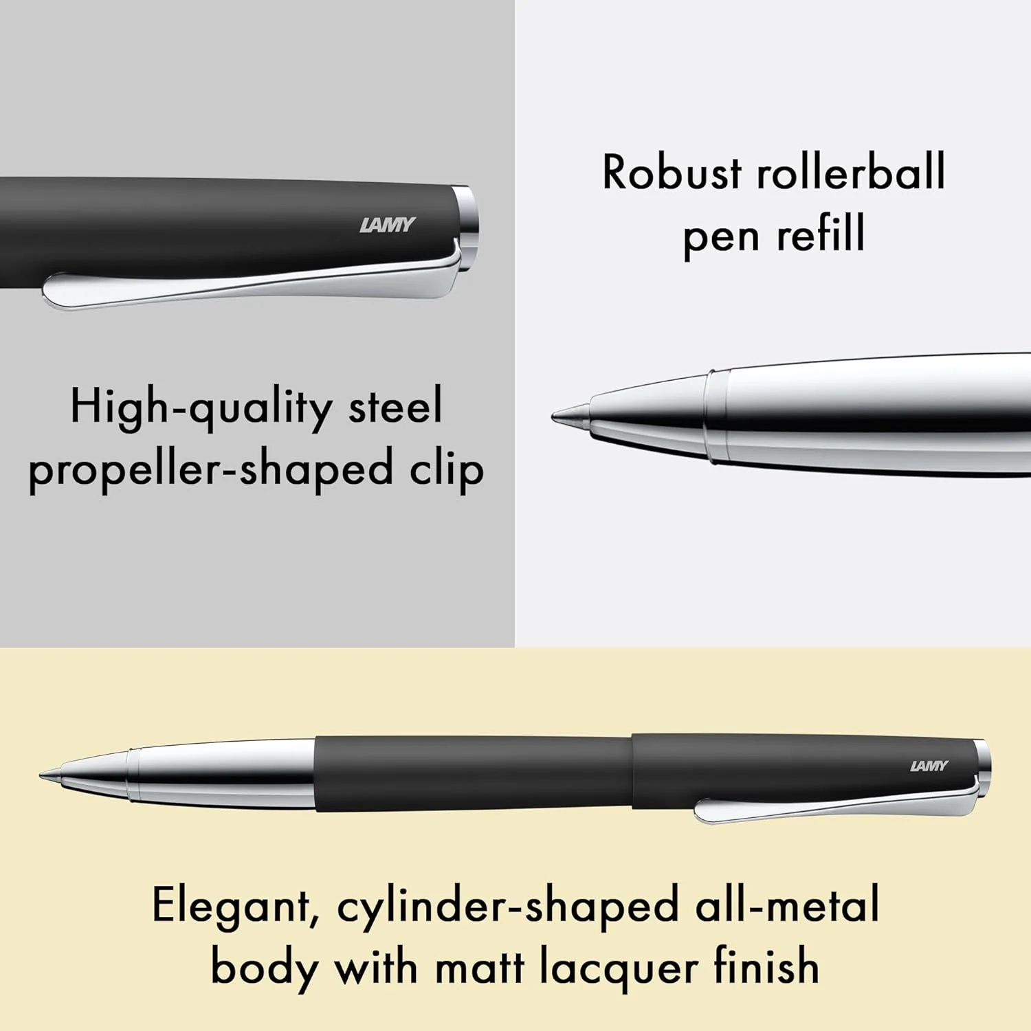 Lamy Studio Rollerball Pen Black - Image 3