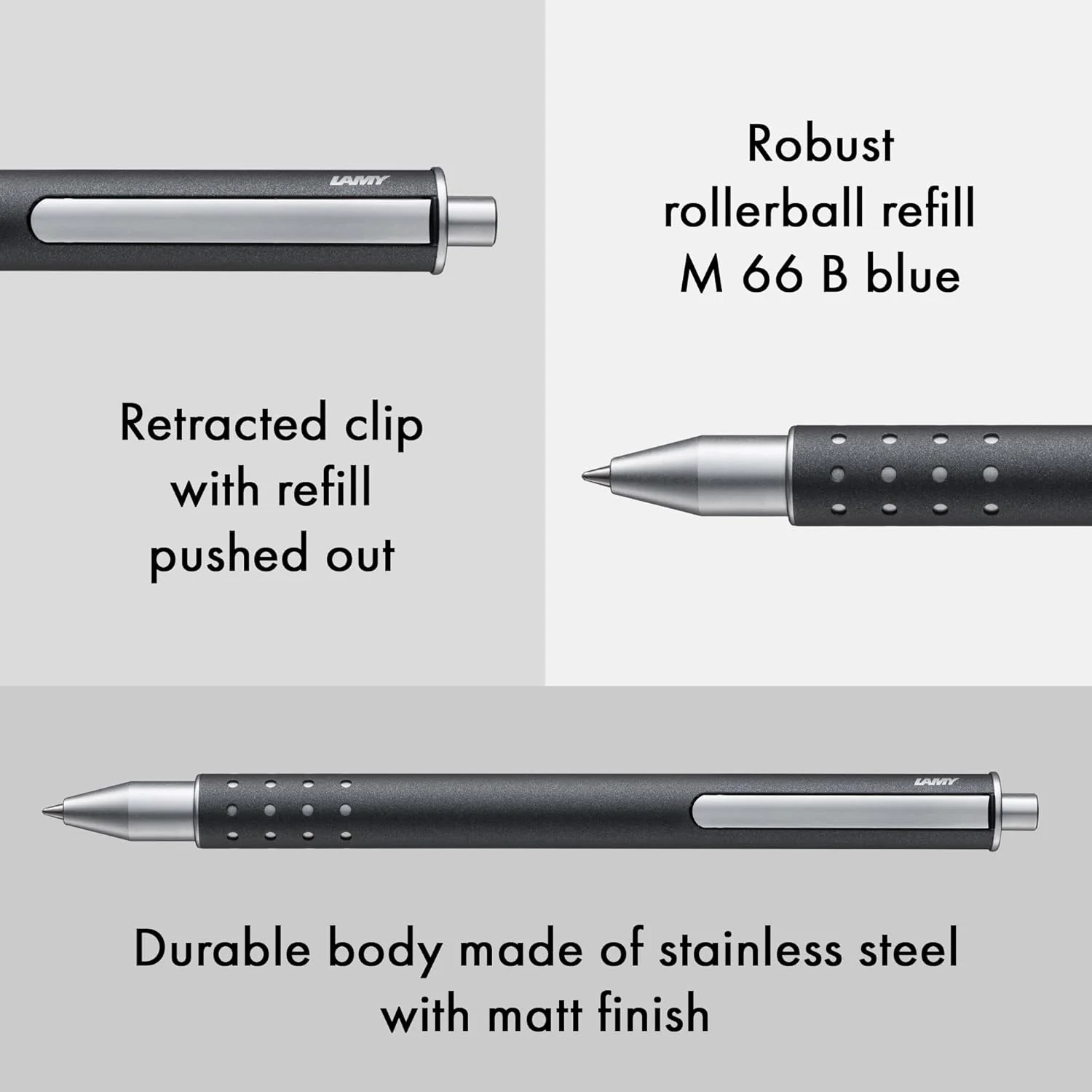 Lamy Swift Rollerball Pen Anthracite - Image 2