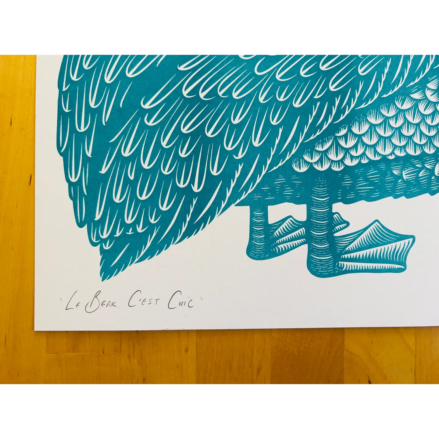 Le Beak, C'est Chic A3 Riso Print - Image 3